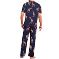 thumbnail image 3 of Conjunto De Pijama Shendy Vendy 2 Piezas Para Hombre Elegante Camisa Pantalon, 3 of 4