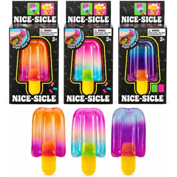 Set de 3 squishys con Forma de Helado para Adolescentes, Estudiantes y Adultos.