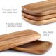 thumbnail image 4 of Juego de 3 Platos de Charcutería Hecef Bandeja de Madera de Acacia para Servir Tablas de Queso, 4 of 9