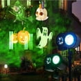 thumbnail image 3 of Proyector de luces LED para Halloween y Navidad, 16 diapositivas, lámpara de proyección doble, impermeable, con ondas de agua para exteriores y control remoto para fiestas y cumpleaños., 3 of 5