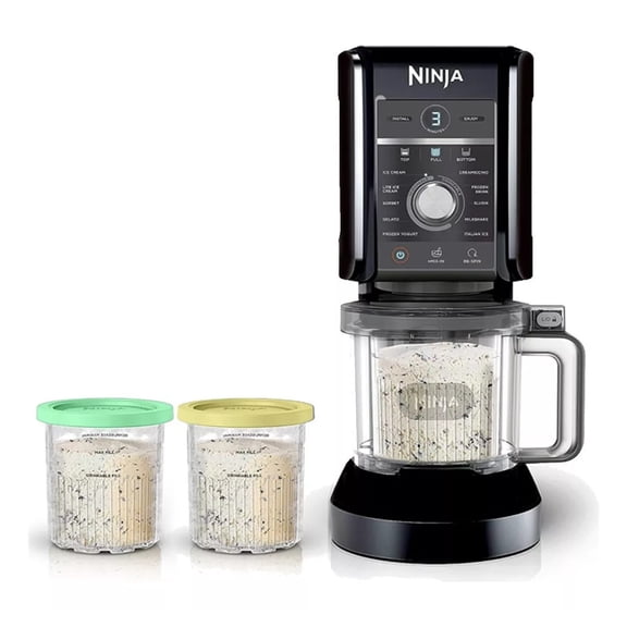 Máquina de helados Ninja CN501CO Máquina De Helados capacidad de 709mL negra 127V
