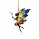 thumbnail image 2 of MTBLYS Adorno navideño de vidrieras de hadas | Colgante de árbol de Navidad caprichoso | Adorno colgante de ángel mágico con varita | Adorno navideño con detallado patrón geométrico, 2 of 6