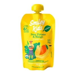 Papilla Orgánica Smiley Kids Pera Plátano y Mango 90 g