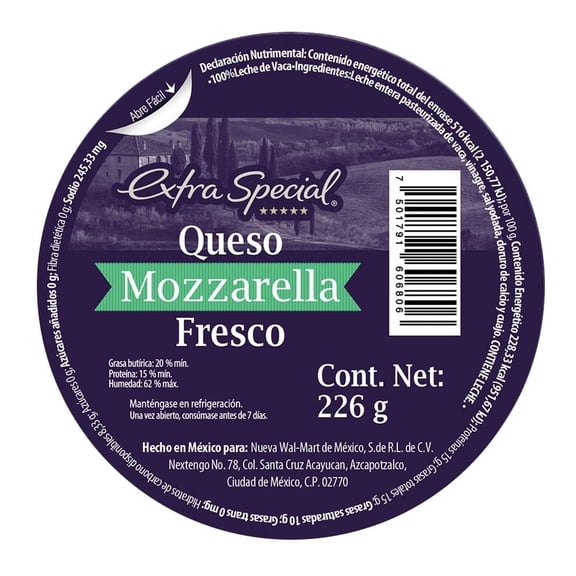 Queso mozzarella Extra Special fresco 226 g