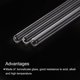 thumbnail image 4 of Uxcell 11.81" longitud 8mm Diámetro Varilla de Vidrio Borosilicato Herramientas de Mezcla para Laboratorio 3 Paquete, 4 of 5