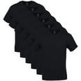 thumbnail image 1 of Camiseta Gildan Crew para hombre, paquete de 6, negra, 2XL, 1 of 7