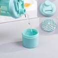 thumbnail image 4 of Botella de agua deportiva con vaso mezclador para batidos de proteínas | Botella mezcladora portátil con agitador y compartimento de almacenamiento integrados, 4 of 7