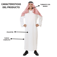thumbnail image 4 of Disfraz Jeque Arabe Clasico Fx Costumes con Barba para Adulto Hombre Talla Standard, 4 of 6