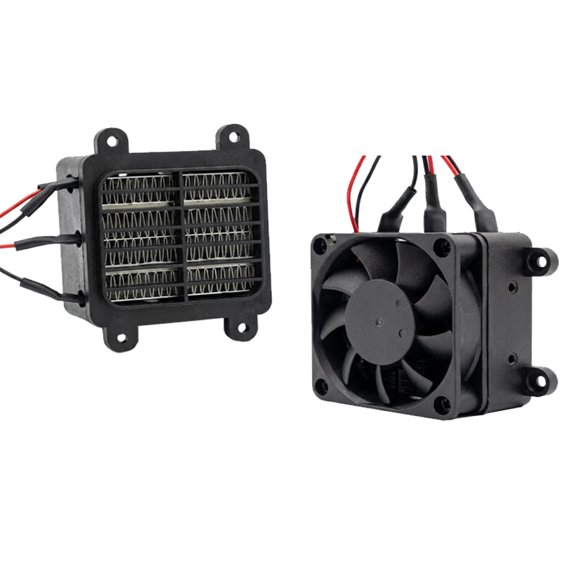 Calentador Resistencia Eléctrica PTC 110V AC con Fan Ventilador 12V DC