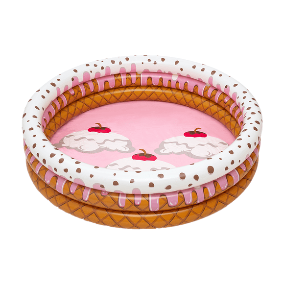 Alberca Inflable Infantil Bestway Ice Cream 3 Anillos Plástico PVC Resistente 160 cm