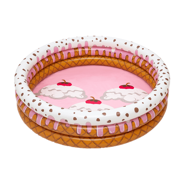 Alberca Inflable Infantil Bestway Ice Cream 3 Anillos Plástico PVC Resistente 160 cm