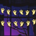 thumbnail image 4 of Xihbxyly Guirnalda de Luces de Halloween con Forma de Calabaza, Fantasma y Murciélago, 40 Led a Pilas, Diseño Impermeable, Decoración para Interiores y Exteriores, Ambiente Espeluznante para Fiestas,, 4 of 7