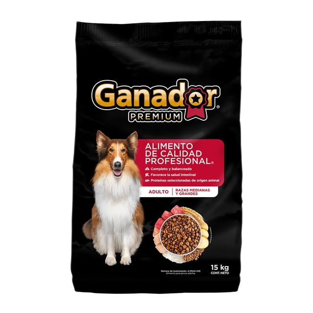 Croquetas para Perro Ganador Premium Adulto Raza Grande 15 kg