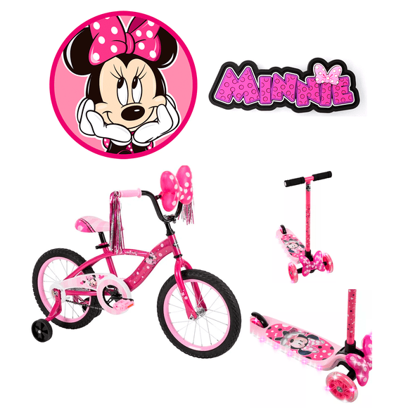 Bicicleta Disney Minnie Mouse con Patin LED