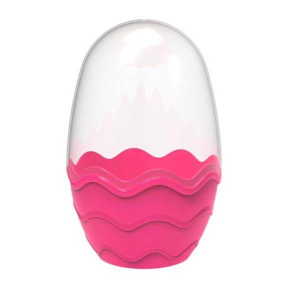 Huevos de Pascua rellenables, cestas de Pascua, contenedor vacío portátil con forma de huevo. rojo