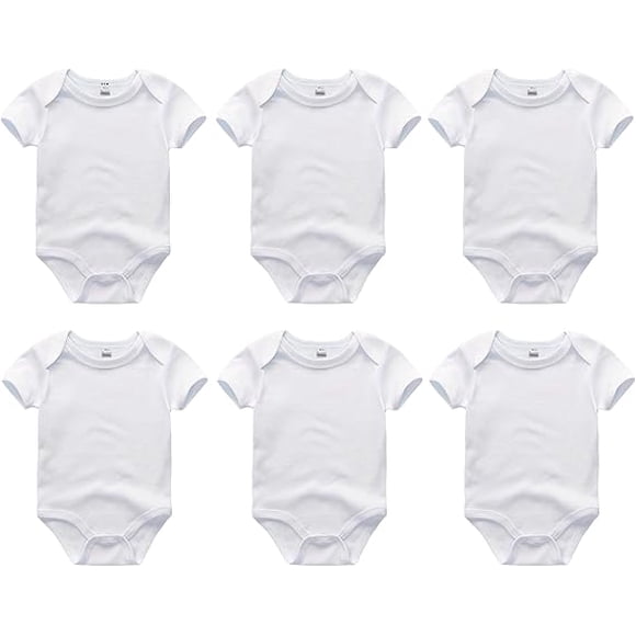 Paquete de 6 Body Bluelander para Bebé, Mamelucos, Camisa para Bebé de 6 a 9 meses