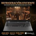 thumbnail image 3 of Laptop Gamer LENOVO LOQ NVIDIA GeForce RTX 3050 AMD Ryzen 5 7235HS 32GB DDR5 1TB SSD 15.6" Full HD 144Hz W11 Teclado Español Gaming y Edición de video, 3 of 5