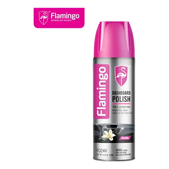 Abrillantador En Aerosol Flamingo 220 Ml Aroma Vainilla