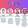 thumbnail image 4 of Placa DE identificación inteligente TQR BY FAKIRGEEK para Mascotas QR Perro gato Bulldog Ingles rosa CAFÉ blanco, 4 of 9