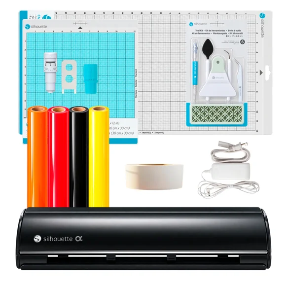 Combo Plotter De Corte Silhouette Cameo 5 Alpha Negro