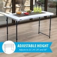 thumbnail image 3 of Mesa Plegable Rectangular 1.22m ajustable Lifetime, 3 of 8