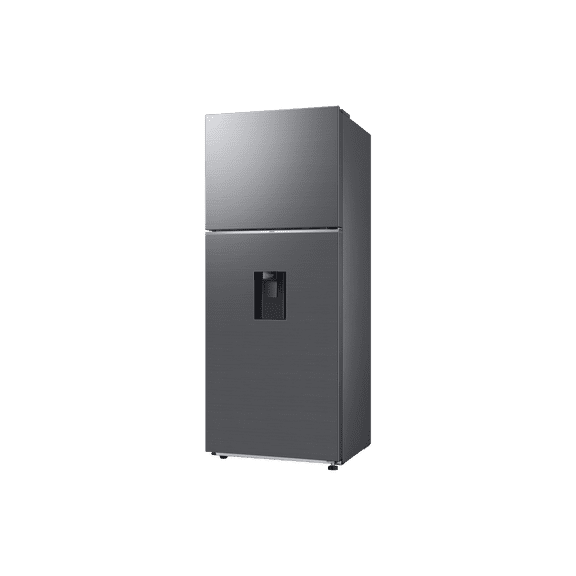 Refrigerador Top Mount Samsung 14 pies cúbicos Despachador de agua Acero elegante