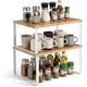 thumbnail image 1 of SONGMICS Organizadores de Cocina, Juego de 4 Estantes de Cocina, Apilables, Expandibles, Metal y Madera de Ingeniería, Blanco y Natural, 1 of 8