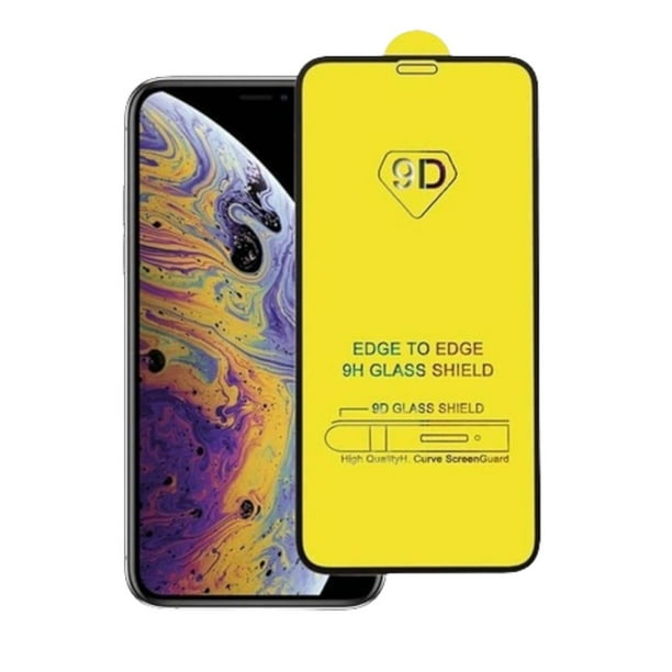 Mica Gadgets and Fun para iPhone 12 de Cristal templado 9D Protege toda la pantalla