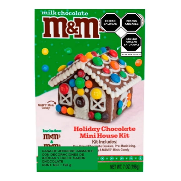 Kit de Galleta para decorar Cookies United M&Ms Holiday mini house 198 g