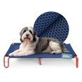 thumbnail image 1 of Cama Elevada para Perro con Malla Transpirable, Catre de Mascotas Esquimal(Azul - Rojo,122x85x20 cm), 1 of 7
