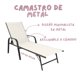 thumbnail image 2 of Camastro Reclinable Metálico Textileno Beige Jardín Alberca Terraza, 2 of 5