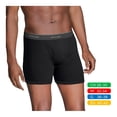 thumbnail image 2 of Bóxer Fruit Of The Loom para Hombre, Ajustado Low Rise Negro 4 Piezas Talla G, 2 of 4