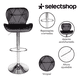 thumbnail image 4 of Set De 4 Bancos De Cocina Barra Silla Taburete Respaldo Alto, 4 of 8