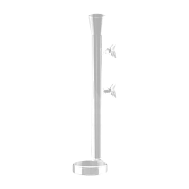 Tubo de alimentación para pecera, comedero para camarones con bandeja redonda de vidrio multifunción 25cm