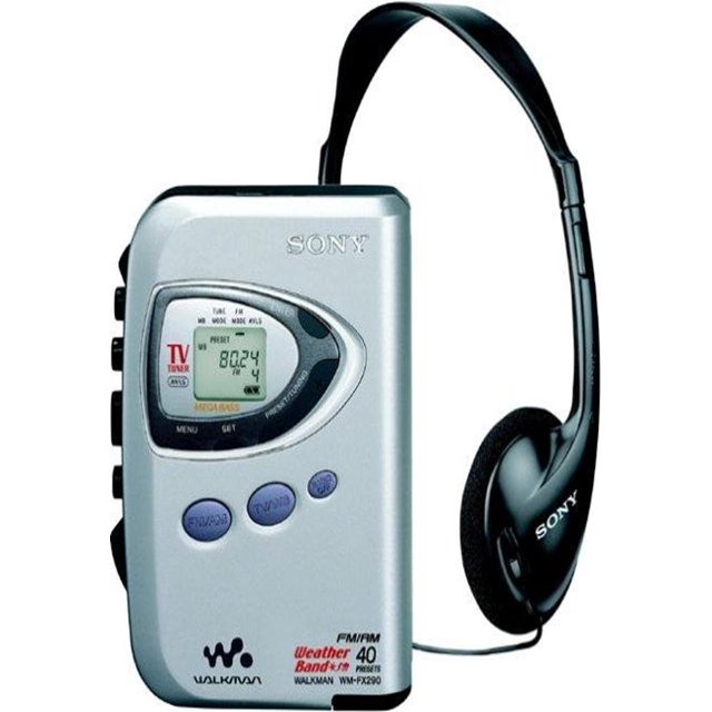 Radio Sony WM-FX290 Reproductor de Casetes FM/AM/TV/Banda Meteorológica