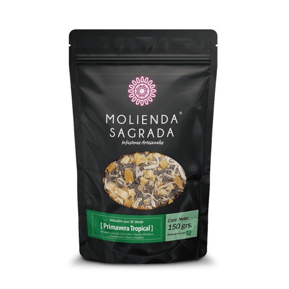 Molienda Sagrada - Té Verde Primavera Tropical 150 Gr. - 100% Natural