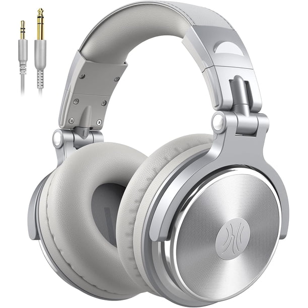 Audífonos OneOdio Over Ear Pro-10 para DJ con Cable Plata