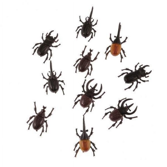9x 10 Piezas Mini Plástico Escarabajos Broma Juguete Halloween Prop Broma Juguetes para Halloween April Fools