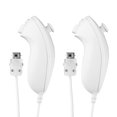 thumbnail image 1 of Paquete de 2 mandos Nunchuk para Wii, mando a distancia Nunchuk Jostick compatible con mandos de videojuegos de Nintendo Wii y Wii U., 1 of 5