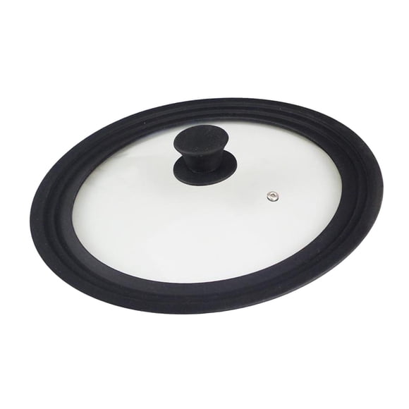 Tapa universal para ollas, sartenes y sartenes de vidrio templado resistente al calor. 28 a 30 a 32CM