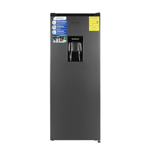 Refrigerador AURUS ARU07WS 7p3 con despachador, color plata.