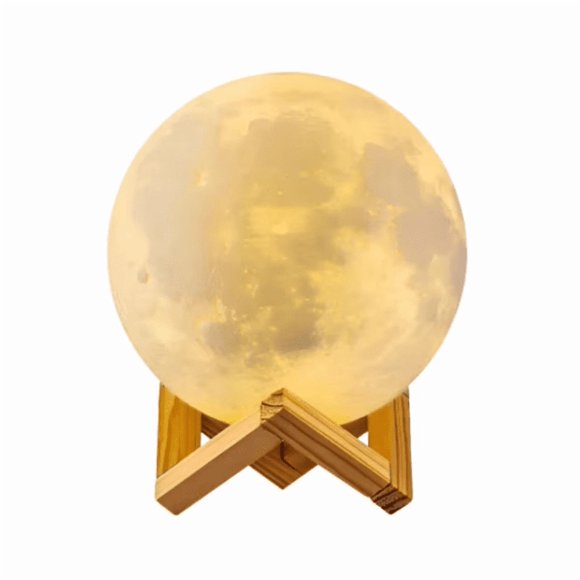 Lámpara Led de Luna en 3D con Control Remoto