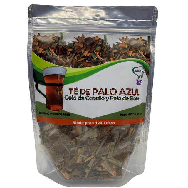 Te, Palo Azul, Cola de Caballo, Pelo de elote 150 Gramos Quiere Te Té de Palo Azul, Cola de Caballo y Pelo de Elote