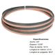 thumbnail image 1 of Sierra Cinta Bimetálica Maraga 3/4" x .035" x 98.4" (2.5 m) 10/14 TPI para Corte de Metal y Acero, 1 of 1