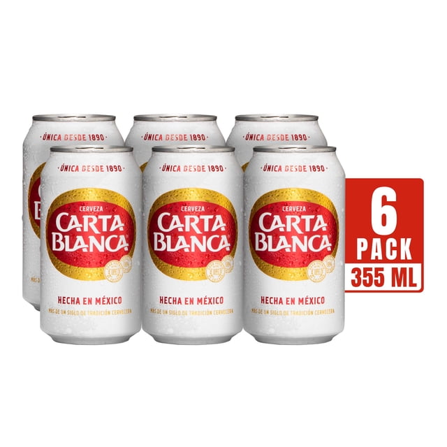 Cerveza clara Carta Blanca 6 pack 355 ml c/u