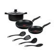 thumbnail image 1 of Batería de Cocina T-fal Vital 8 Piezas Color Negro Modelo 5821100-NEGRO, 1 of 5