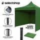 thumbnail image 4 of Carpa Toldo 3 Paredes Retráctil 3x3 Lona Impermeable Acero, 4 of 8