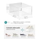 thumbnail image 4 of SONGMICS Cajas de Zapatos Plástico, Juego de 18 Organizadores de Almacenamiento, Caja Zapatero Plástico Plegable y Apilable para Zapatillas hasta talla 44, Transparente y Blanco, 4 of 6