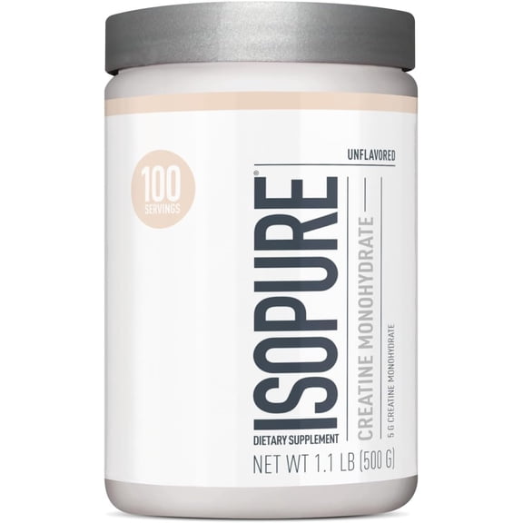 Monohidrato de creatina en polvo Isopure sin sabor Isopure Sin sabor