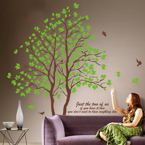 Vinil Decorativo Hogar Oficina Árbol con Pajaros Sala Cuarto Dara Baby Syene VinDe183